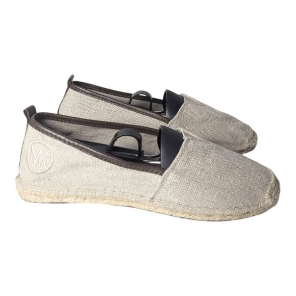 MICHAEL KORS Meg Canvas Slip-On Espadrilles Loafers Size 7M - Picture 3 of 7